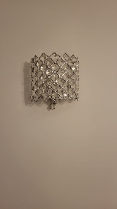 Żyrandol, kinkiety imitacja kryształów