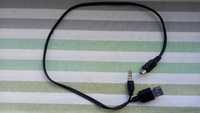 Kabel USB-USB Mini-Mini Jack 3,5mm 50cm