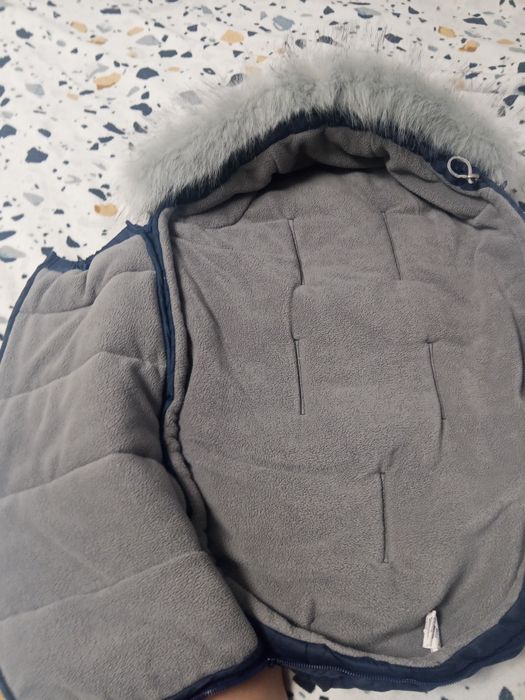 Дитячий конверт, темно синього кольору