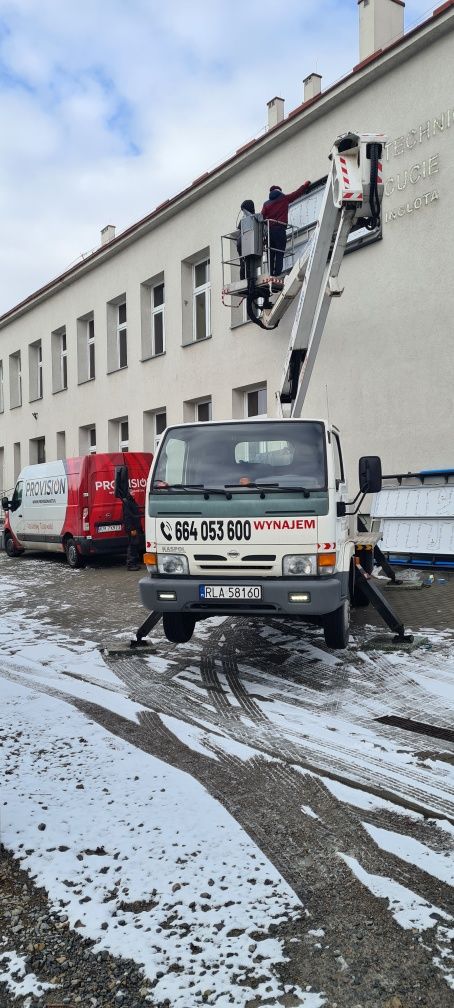 Usługi , wynajem - podnośnik koszowy , zwyżka KASPOL