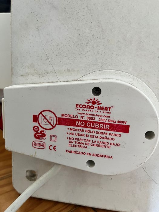 Econo-Heat - Aquecedor ecológico ideal para quarto de bebés