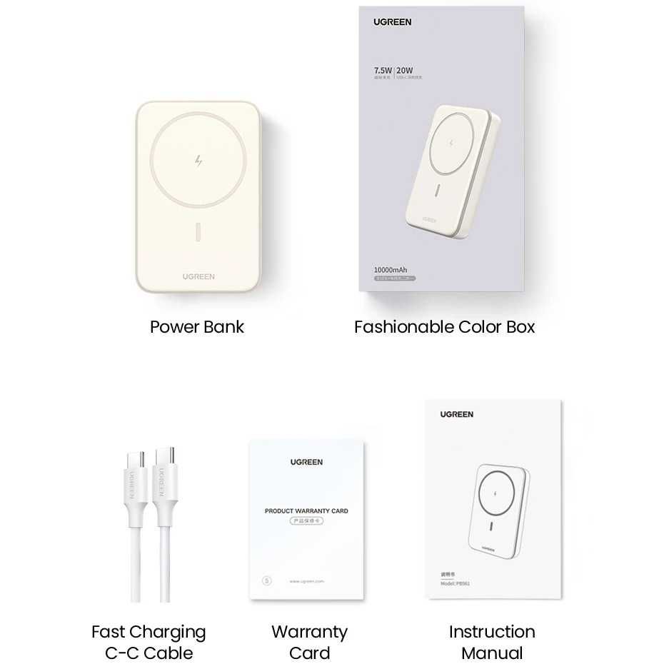 Беспроводной повербанк для айфона Power Bank 10000 павер банк магсейф