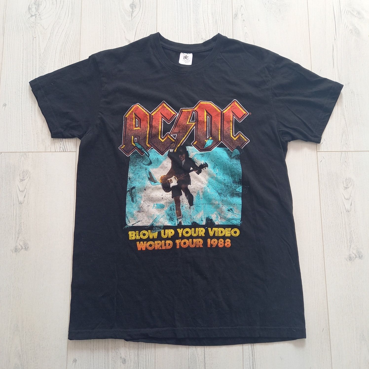 Unikatowa koszulka zespół ACDC czarna T-shirt BC-collection bawełniana