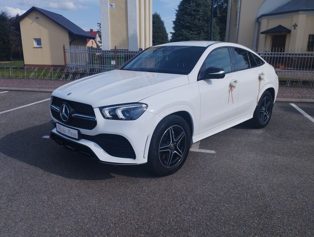 Biały Mercedes GLE 350 do ślubu wynajem