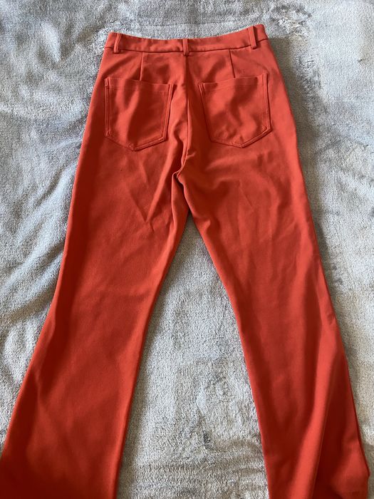 Materiałowe spodnie z szerokimi nogawkami, rozm. L