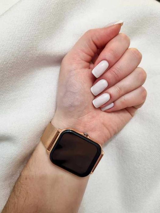 Złoty Smartwatch - 2 paski w zestawie