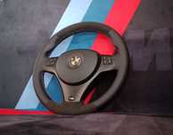 Volante bmw Pack m personalizado Alcântara Pele perfurada linhas M
