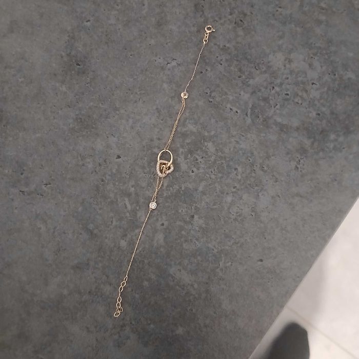 Łańcuszek na reke zloty proba 585