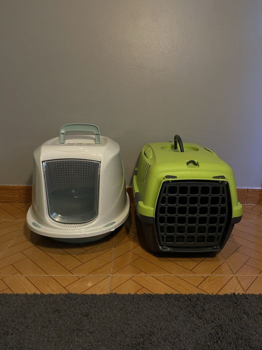 Wc gato + caixa de transporte