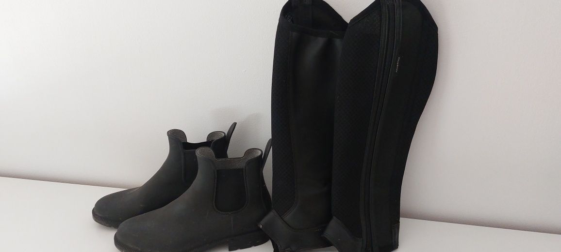 Botim 37 + Caneleiras equitação tam S - fouganza
Modelos Fouganza