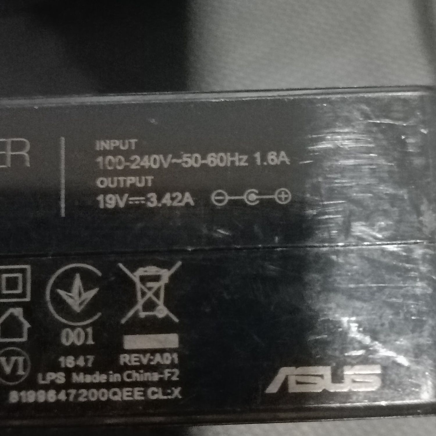 Oryginalny zasilacz Asus 19V 3,42A 65W wtyk 4x1,35mm