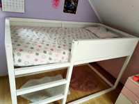 Łóżko drewniane białe na wzór Ikea Kura