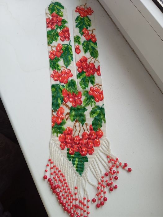 Гердан селянка виріб з бісеру