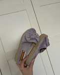 Liliowe espadryle 38