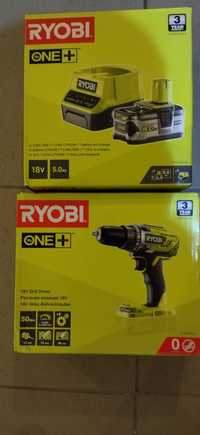 RYOBI Wiertarko-wkrętarka 18V 50NM ONE+ R18DD3 5Ah