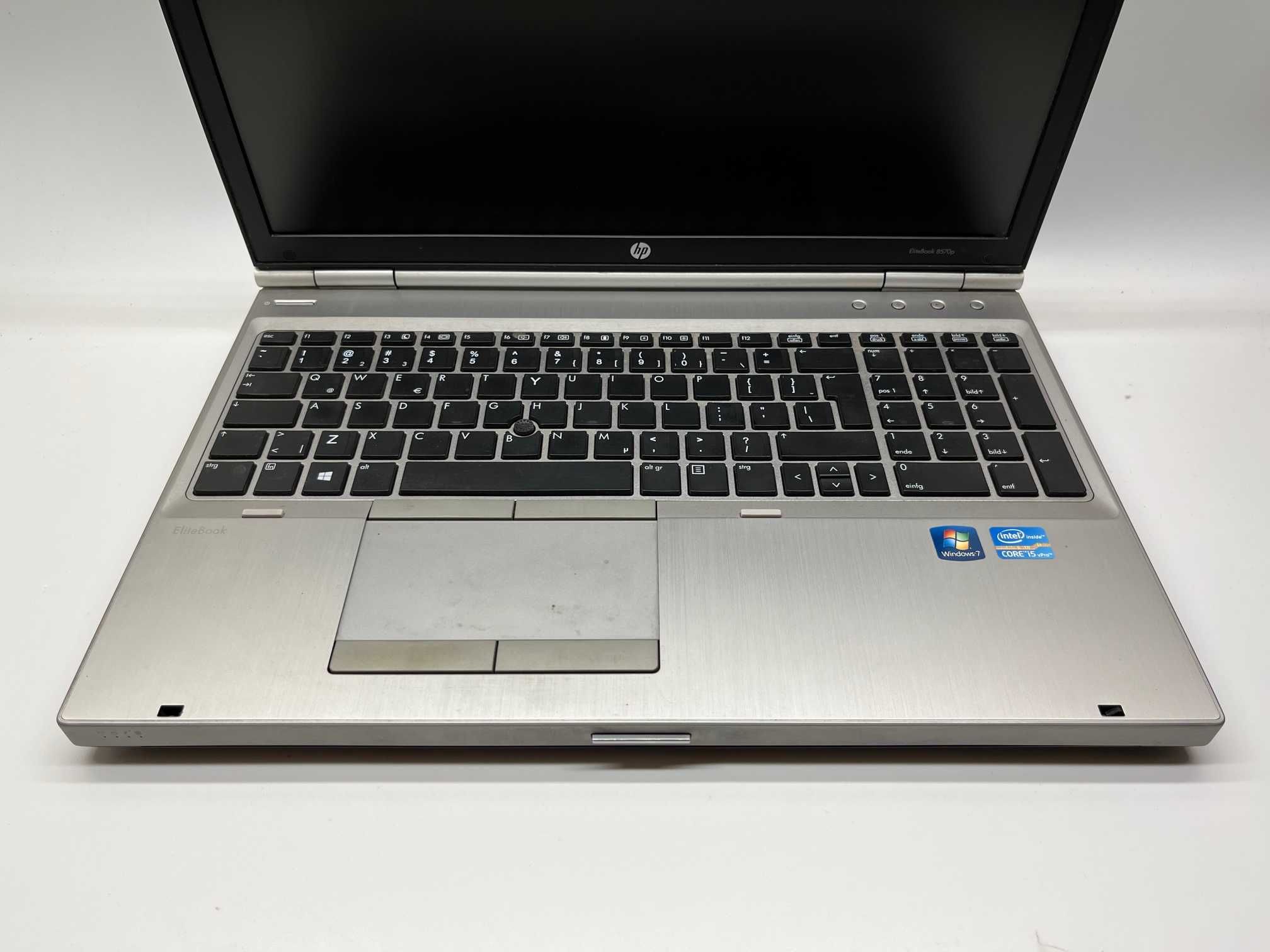 HP 8570p Intel Core i5 4GB 240GB SSD KAMERA HD