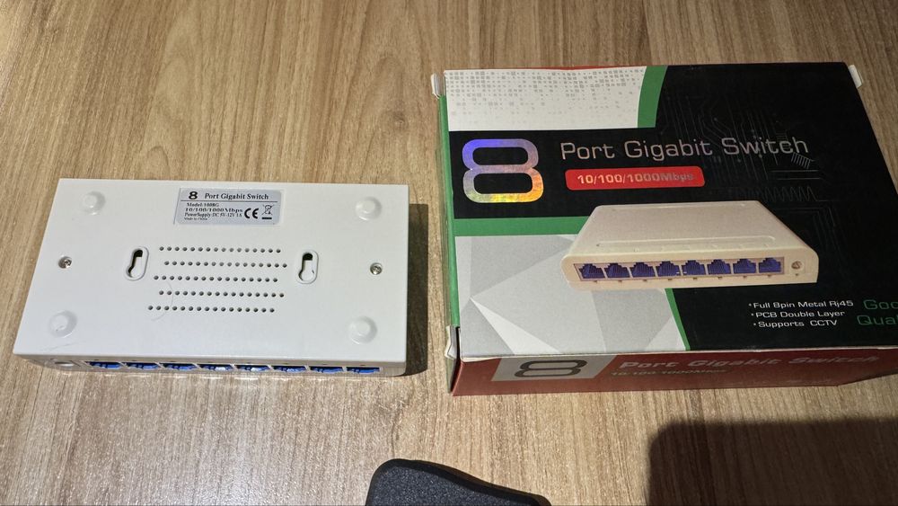 Новий 8 портів Свіч гігабітний, комутатор гігабітний, gigabit switch