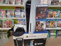 Konsola Playstation 5 PS5 z napędem + 2 dobre gry + gwarancja 17mc