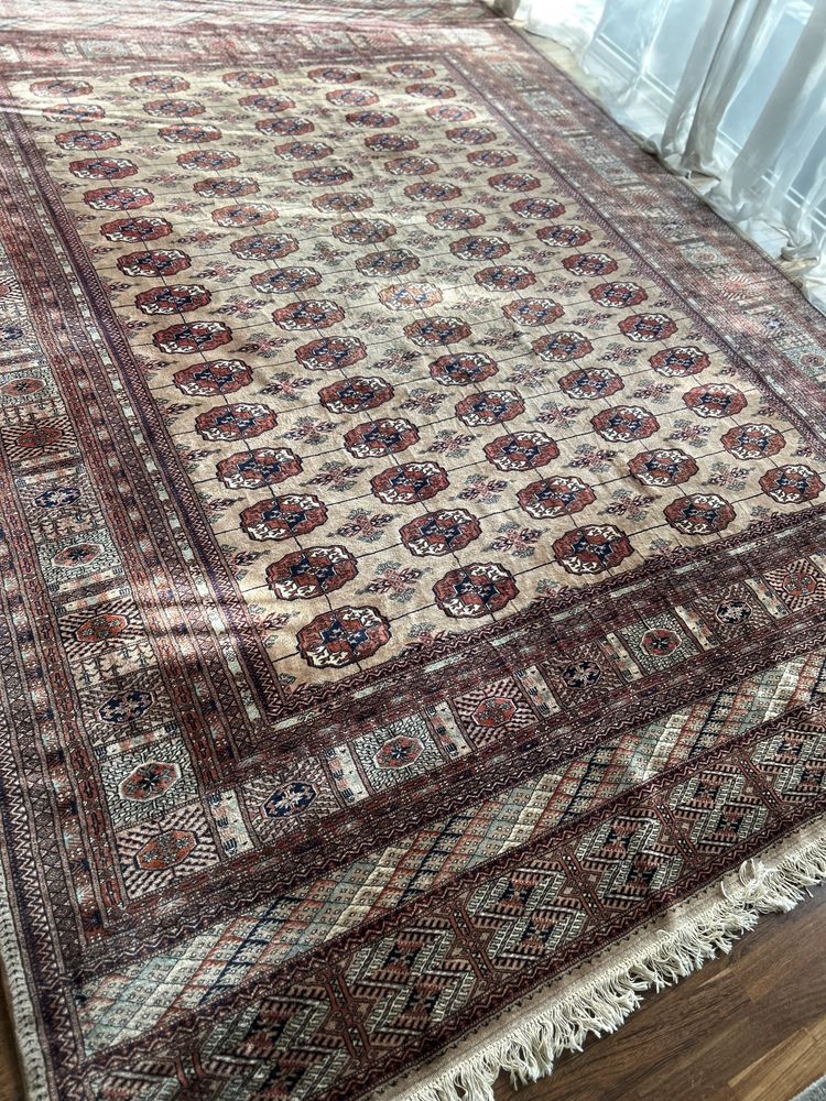 Tapete bukhara, original,pura lã feito à mao, lavado XXL 350x250