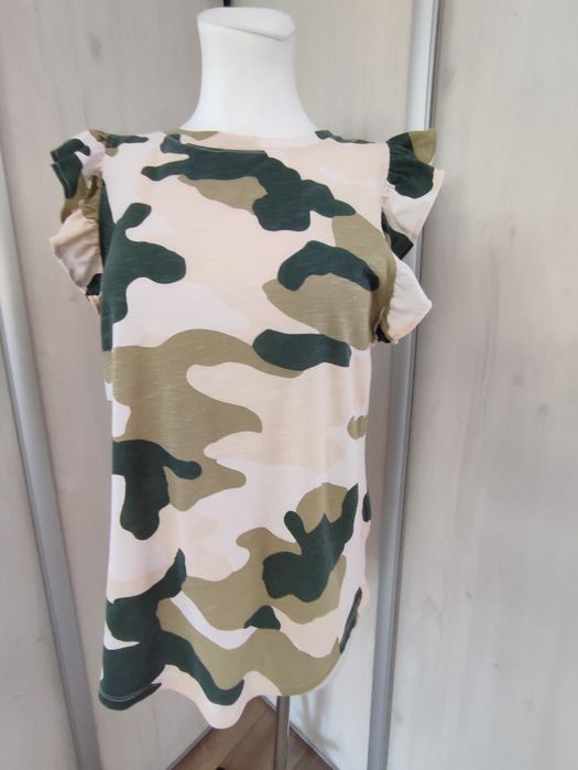 Bluzka damska zielono- beżowe more marki River island roz M