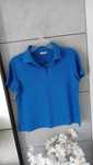 Koszulka t-shirt polo damska Hanes r.M niebieska