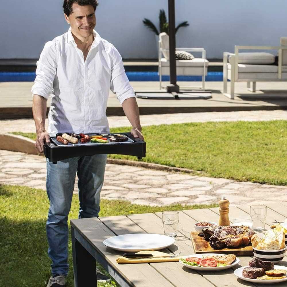 Cecotec grill elektryczny - grill ze stali nierdzewnej