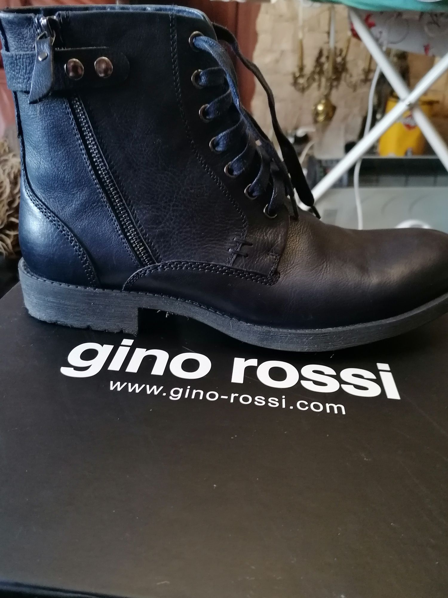 Buty zimowe męskie Gino Rossi