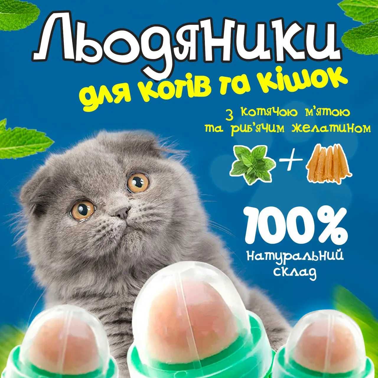 Котяча м'ята. 3шт-111 грн. Льодяник для котів, цукерка кошачья мята