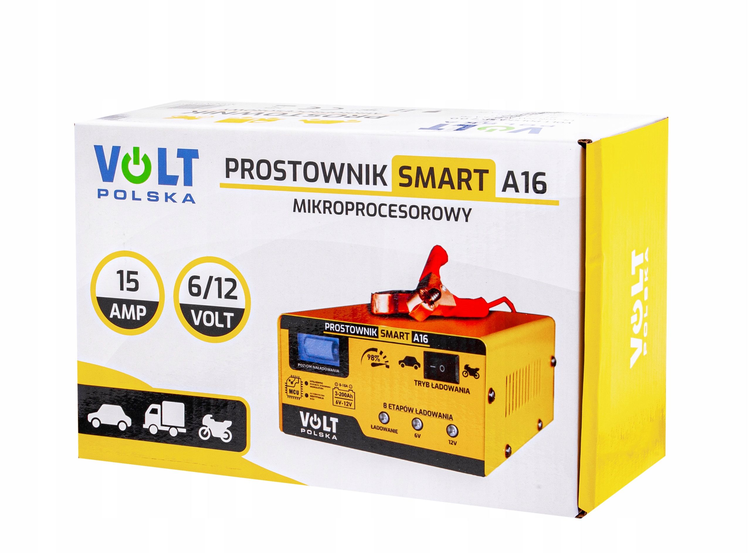 Ładowarka prostownik do akumulatora lcd 6V 12V 15A (PRO48)