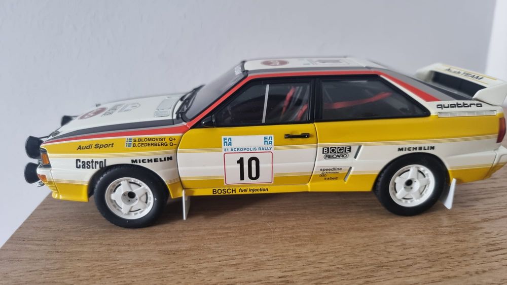 AutoArt 1:18 Audi Rallye Quattro #10 S. Blomqvist Acropolis