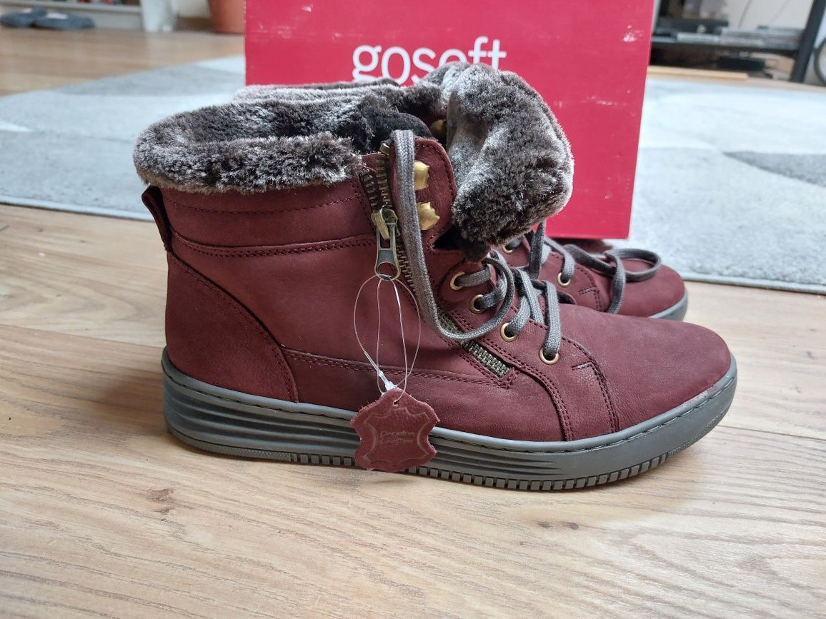 Buty damskie botki trapery ocieplane gosoft bordo Nowe rozm 42 Kraków