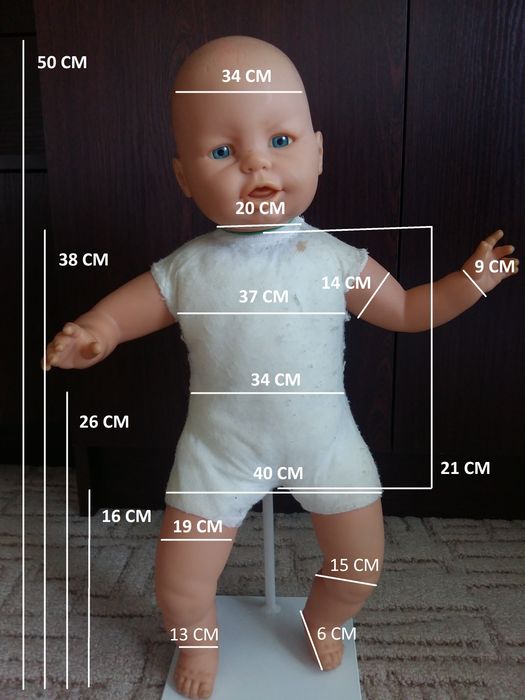 Mikołajki, Gwiazdka. Ubranko dla lalki bobas o wys 50 cm