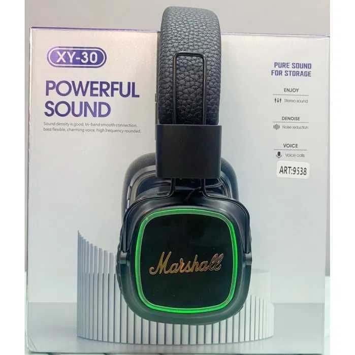 Бездротові навушники Powerful Sound XY-30 Чорні, з підсвіткою,
