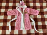 Махровий халат для дівчинки на 1-2 роки