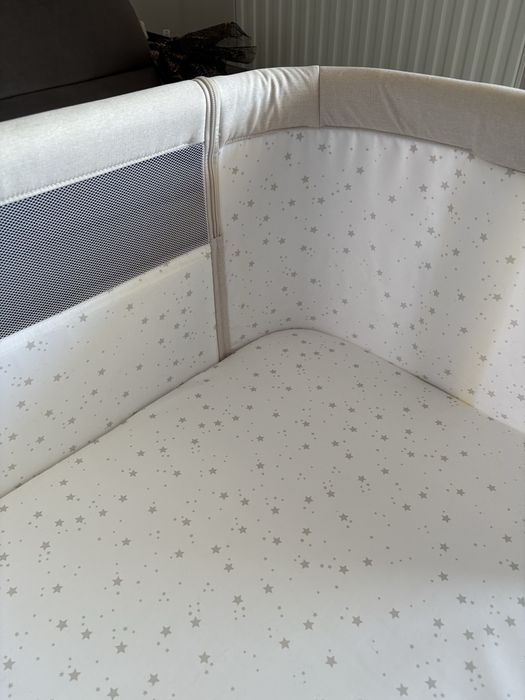 Łóżeczko dostawka Carrello Luna Silk Beige