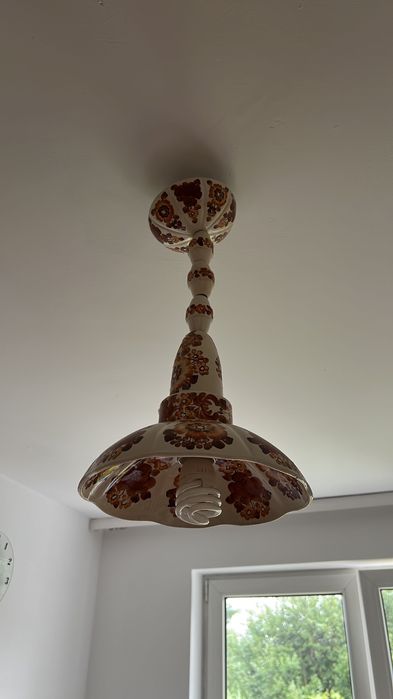 Żyrandol ceramiczny retro