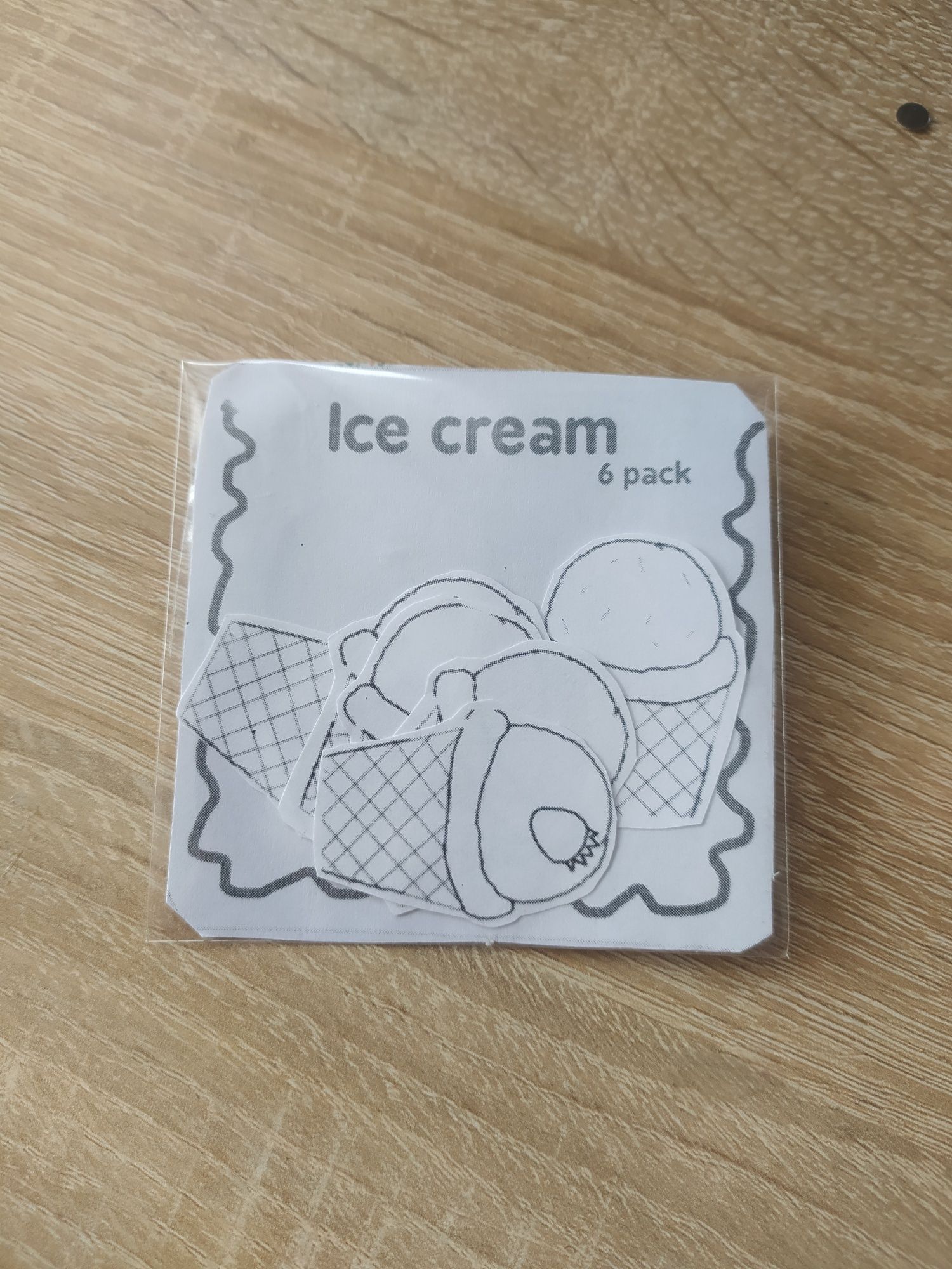 Ice cream 6 pack naklejki