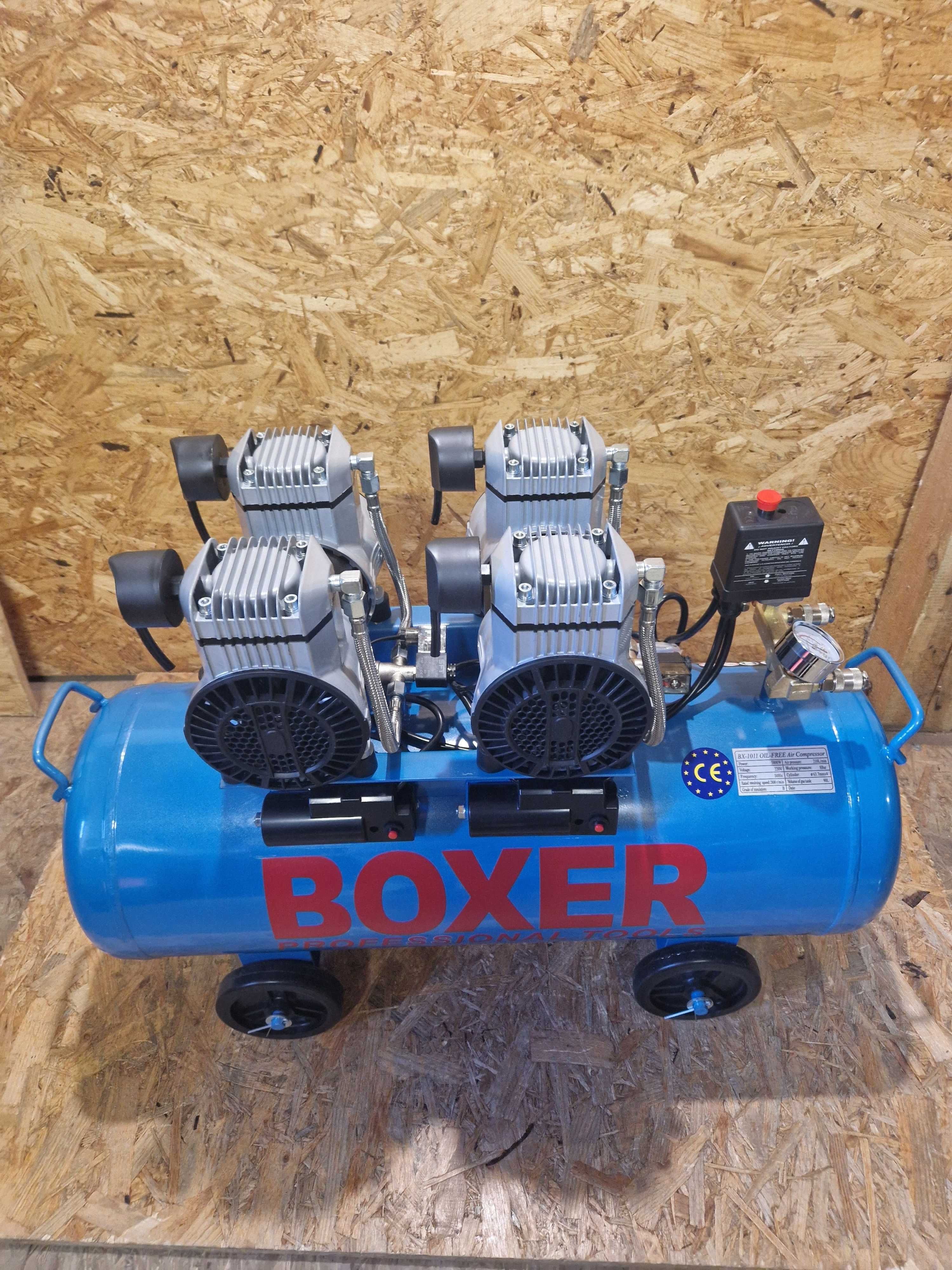 Kompresor bezolejowy 90L 4 tłoki bx-1011 Boxer 210 l/min