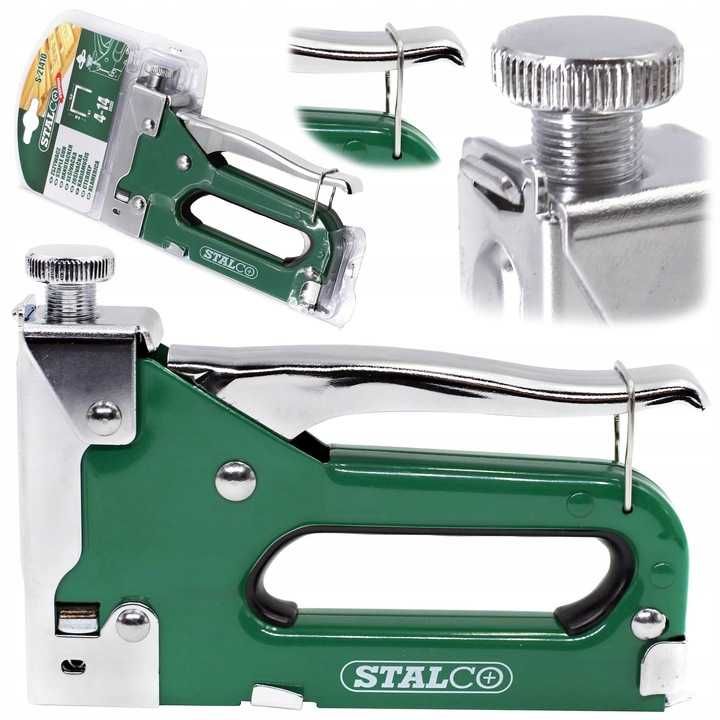 Zszywacz tapicerski taker do zszywek 4-14mm stalco + zszywki