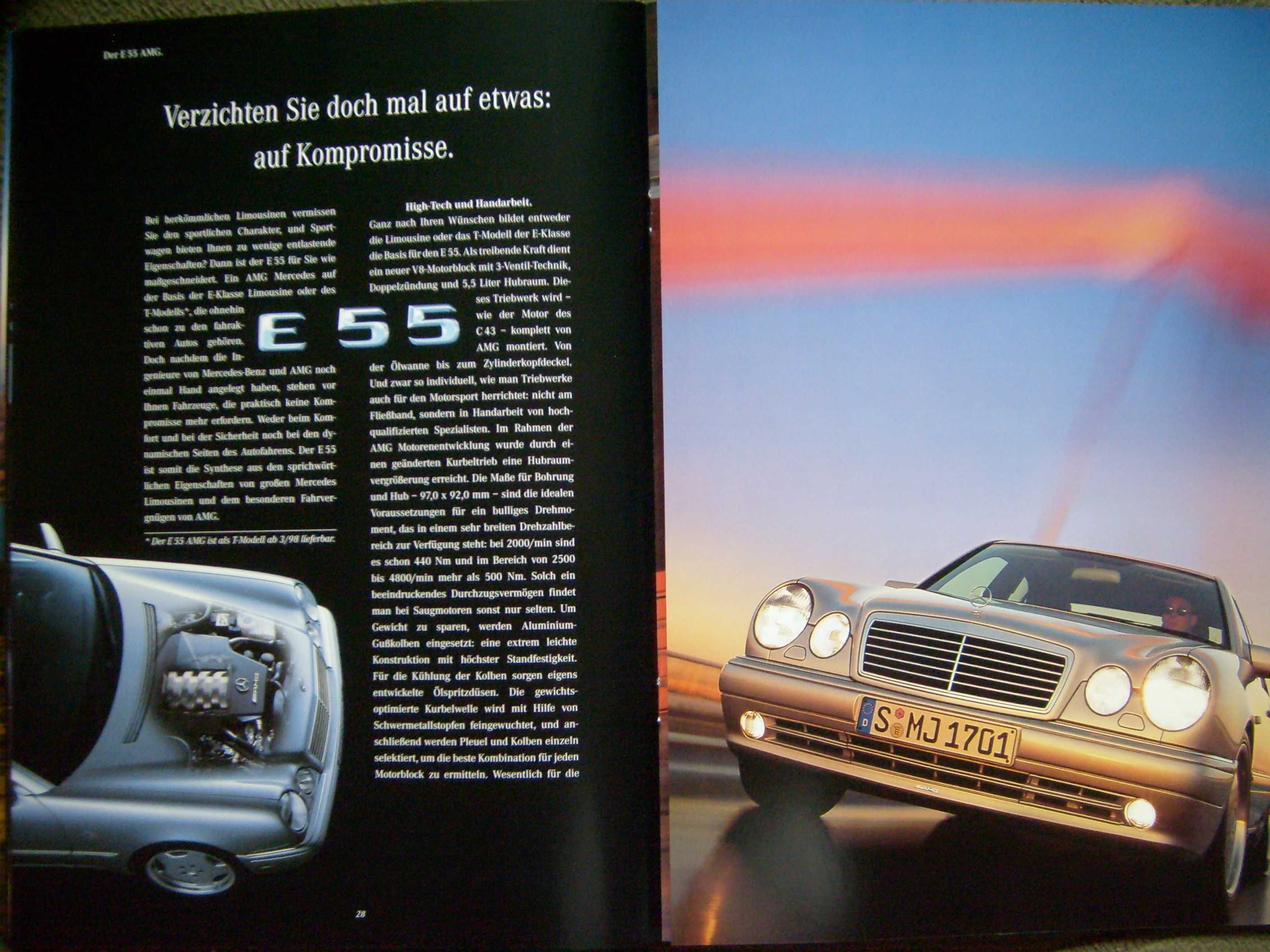 AMG Mercedes Programm 1997 prospekt 60 str. ! stan BDB- * RABATY 10% !