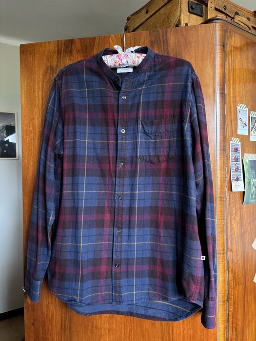 Koszula flanelowa w kratę NN07 z wełną M