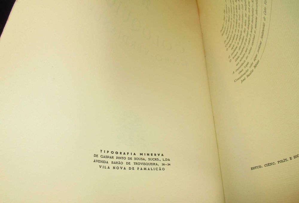 Livro Colóquios Cabo-Verdianos 1959