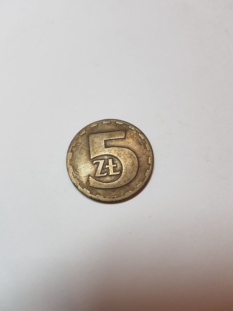 Moneta 5zl 1977r.