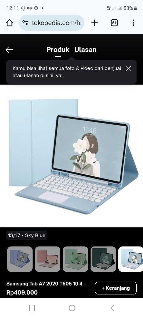 Чехол до планшета Samsung Galaxy Tab A7