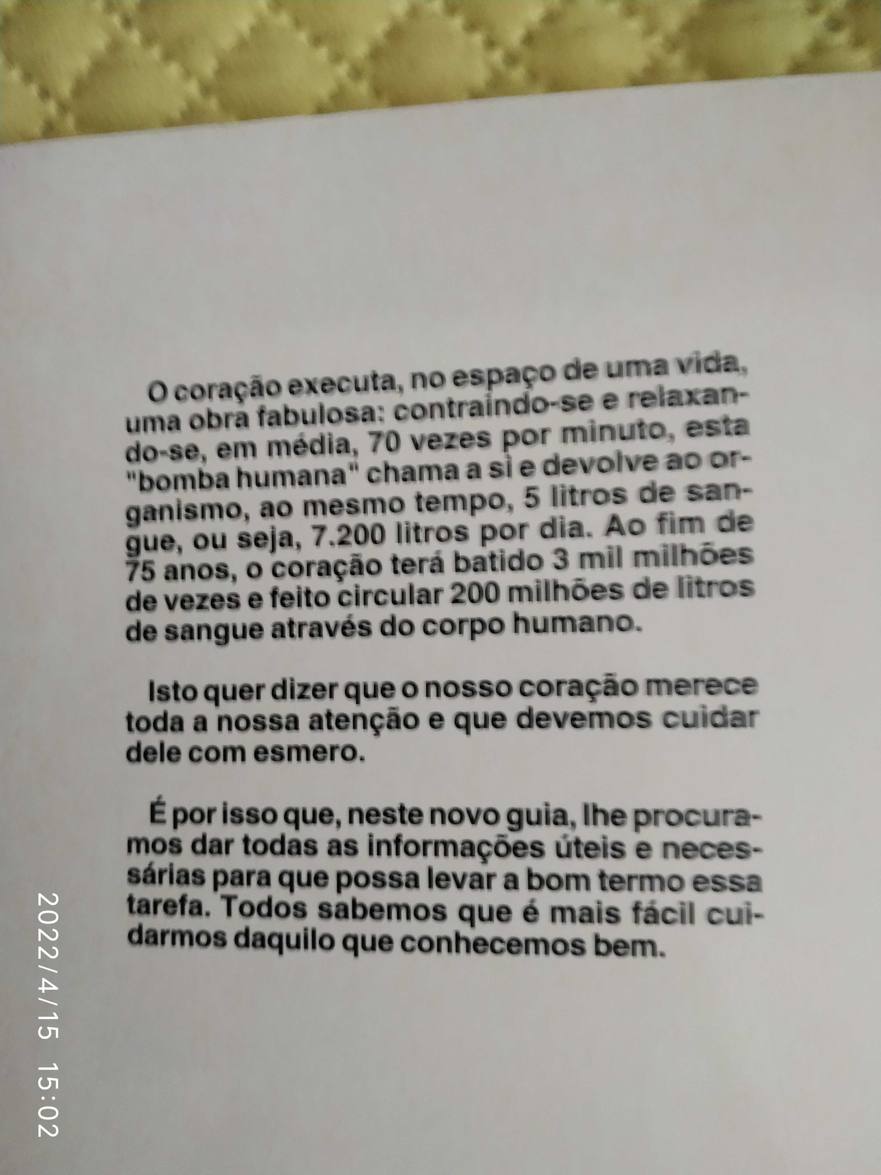 Livro "Coração em forma", da EDIDECO