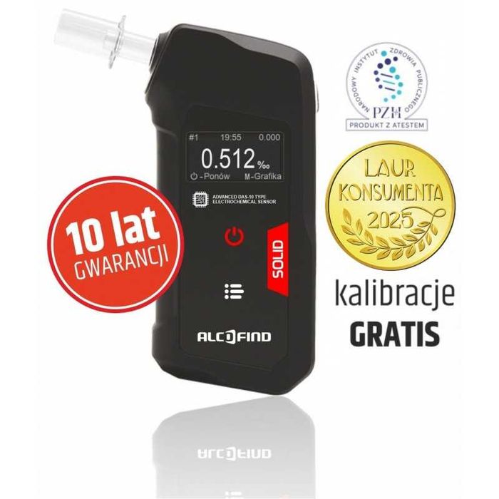 Alcofind Solid alkomat elektrochemiczny Tychy Sklep!