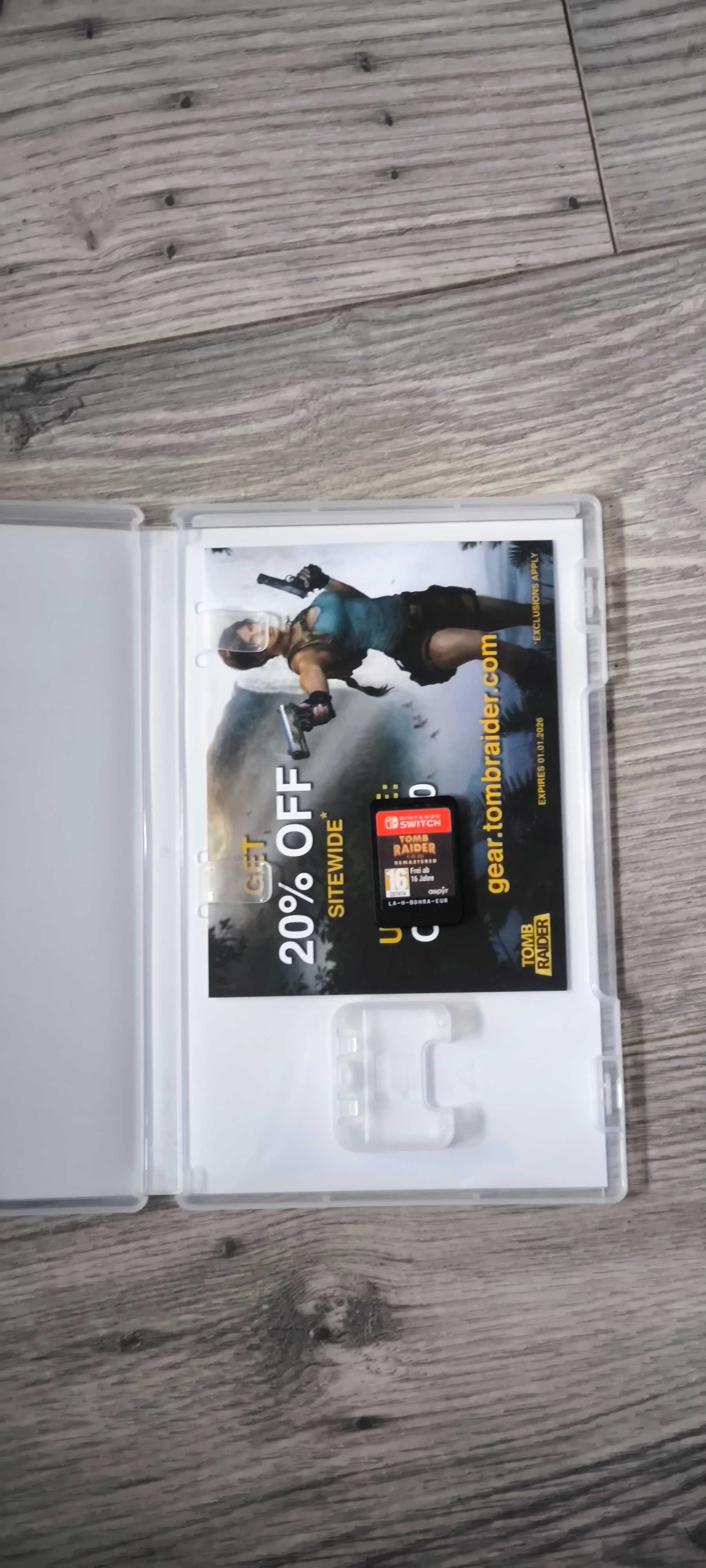 Tomb Raider Remastered I - III gra nintendo switch