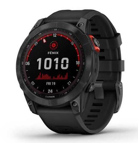 Продам годинник Garmin fenix 7 Solar сірий з чорним ремінцем титановий