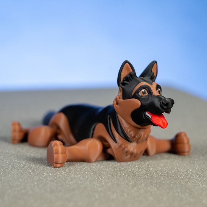 Figurka owczarek niemiecki wydruk 3D duża