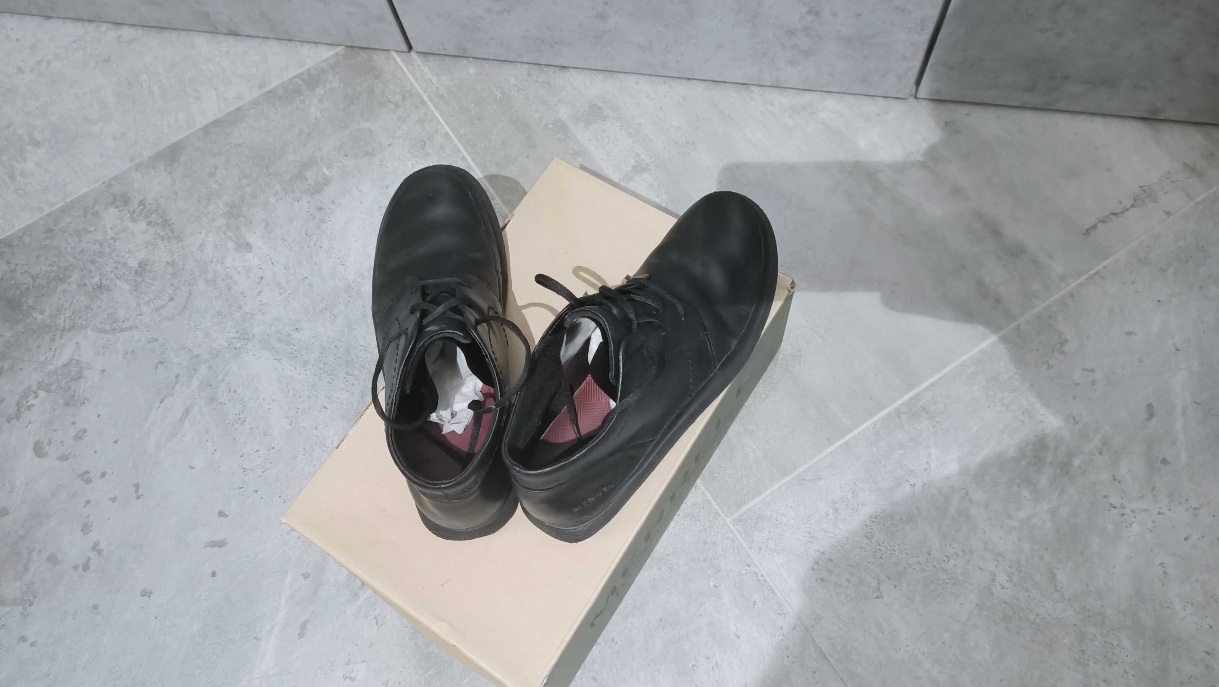 Ботинки кожаные на шнурках MERRELL стелька 25 см